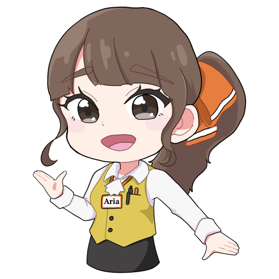 案内するアリアちゃん
